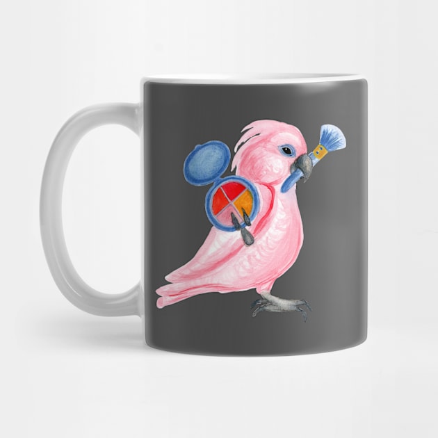 Pink Parrot Beauty by IvyLilyArt